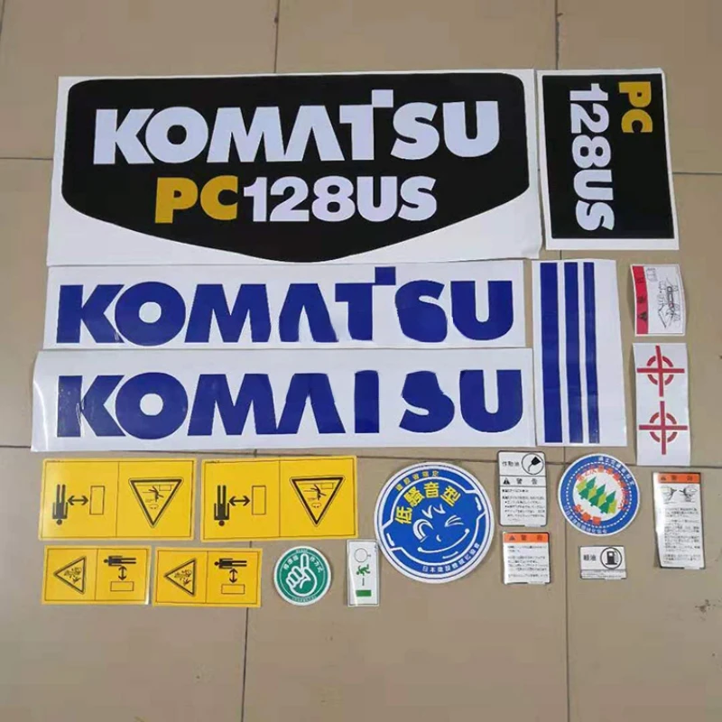 For Komatsu  Pc128 / 228 / 338 Us Excavator Accessories Sticker