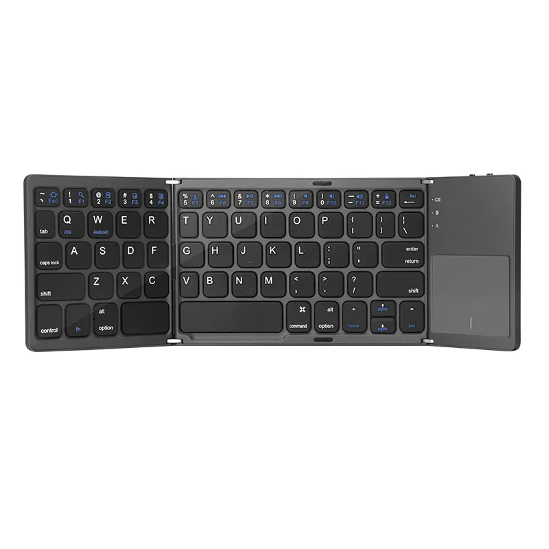 

Foldable Bluetooth Keyboard with Touchpad, Wireless Ultra-Slim Foldable Keyboard for iPad, Tablet, Smartphone, iOS, Android, PC