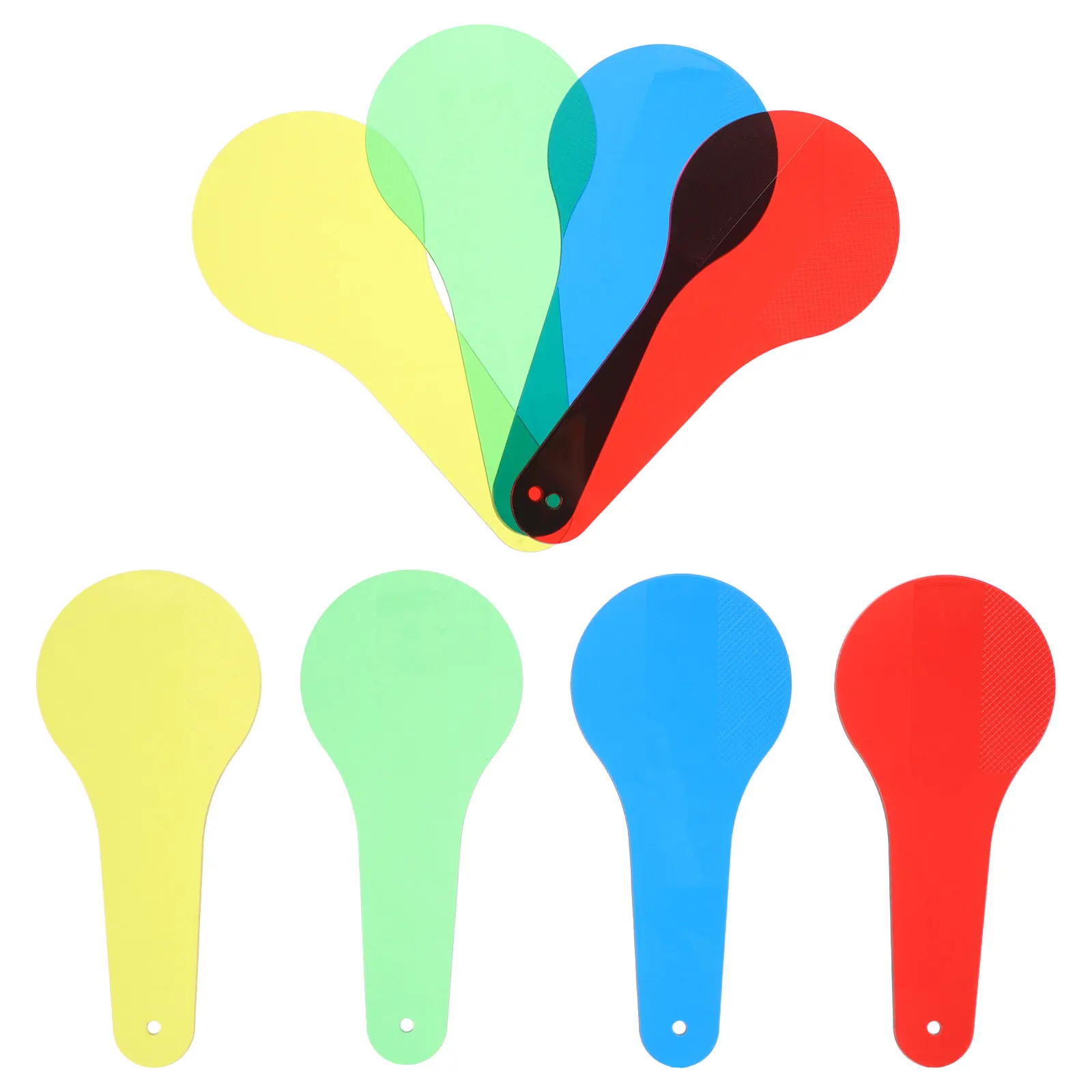 

8pcs Primary Color Translucent Sheets Teaching Tools Filter Boards Learning Aid Classroom Supplies Color MixingToy Students