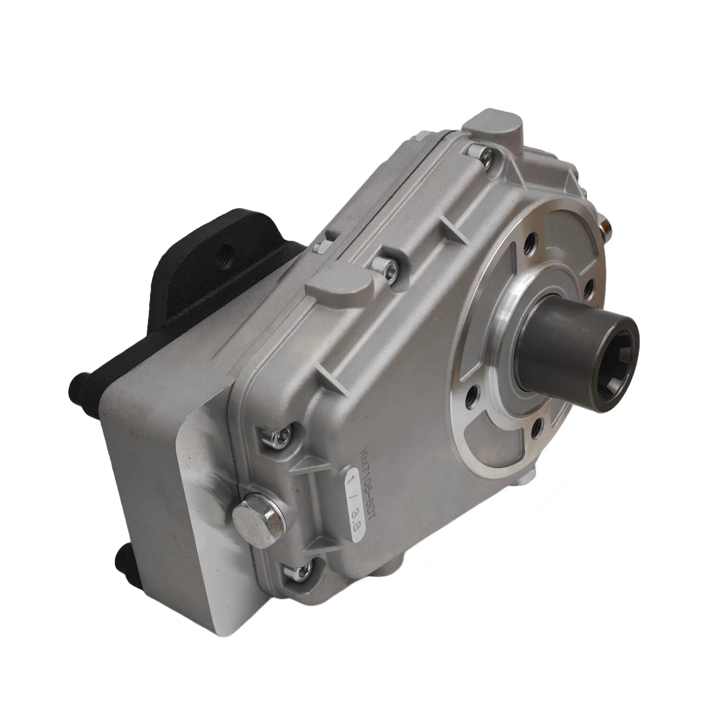 The special power output device for PTO speed-up transmission can be connected to a hydraulic pump, which is used for front load