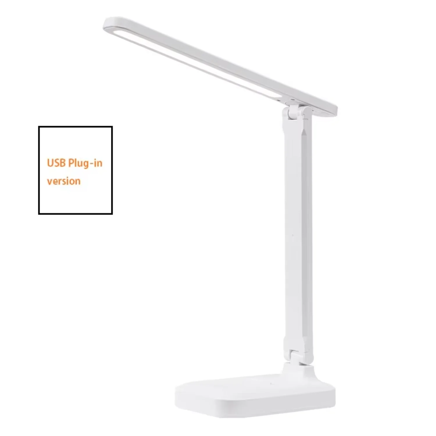 Folding Table Lamp USB  Dimmable Night Light Student Dormitory Reading Eye Protection Bedroom  USB Charge Desk Lamp（Three-colo