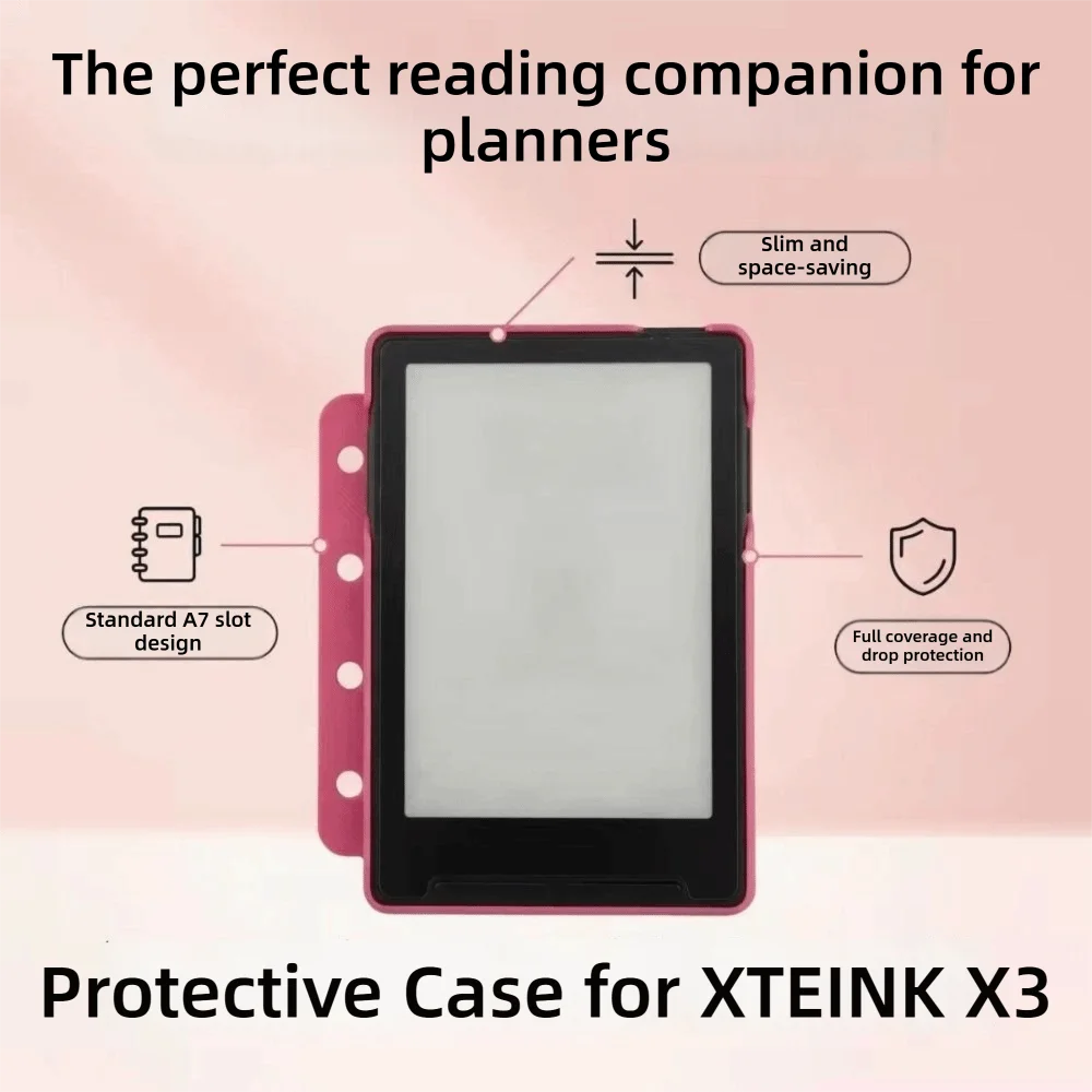 3D Printed Protective Case Anti-Drop Precise Cutouts EBook Reader Case Scratch Protection Magnetic Shell Case for XTEINK X3