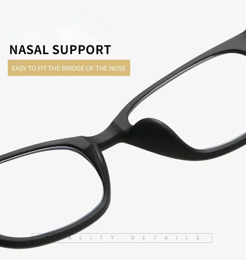 Unisex Fertig Myopie Brille Schwarz Männer Business Ultraleichte TR90 Brillengestell Brille Frau Blaulichtbrille 0-0,5 bis -6,0 – Detail 9