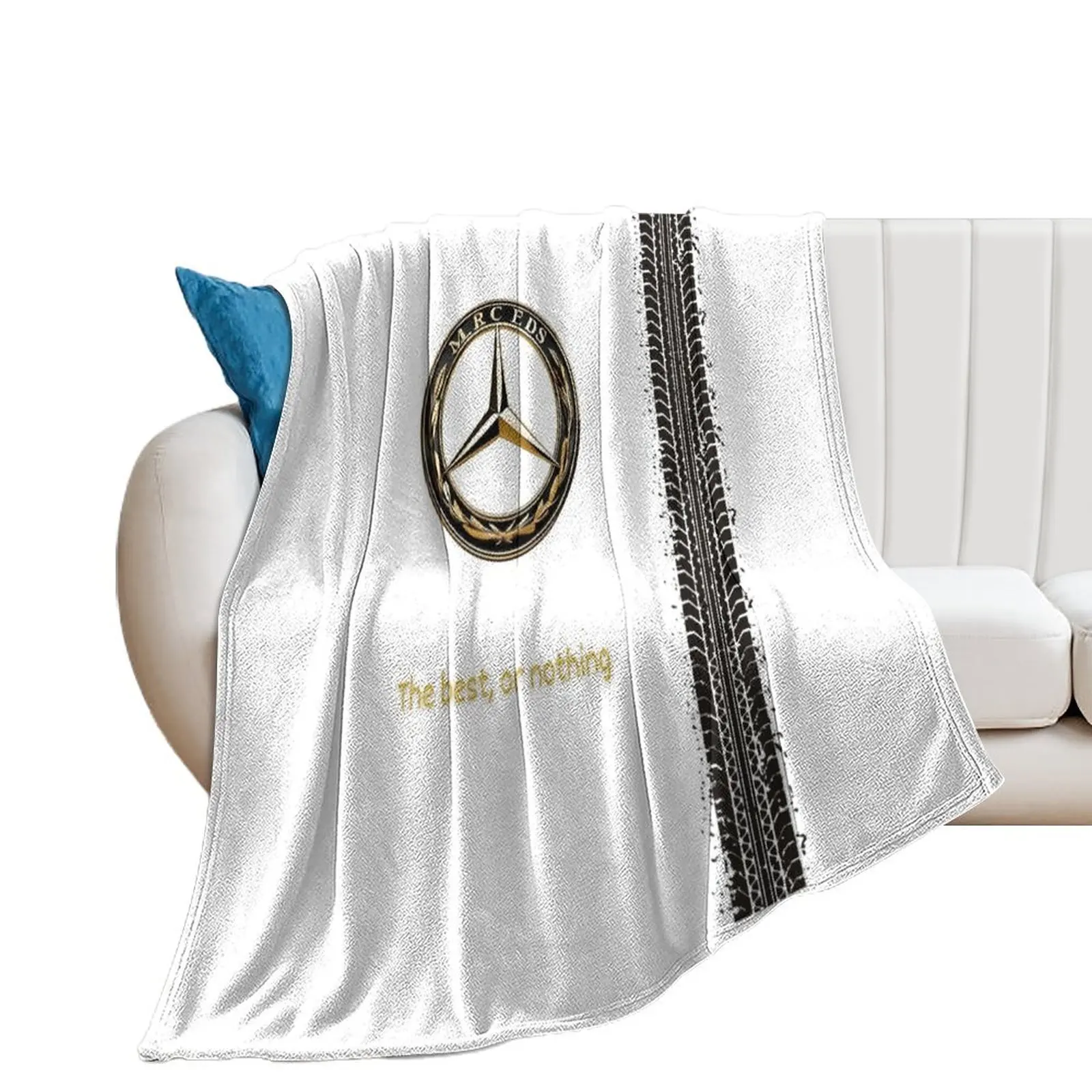 Explore New Mercedes Benz The best, or nothing Throw Blanket Cute Plaid Luxury Throw christmas decoration Thin Blankets