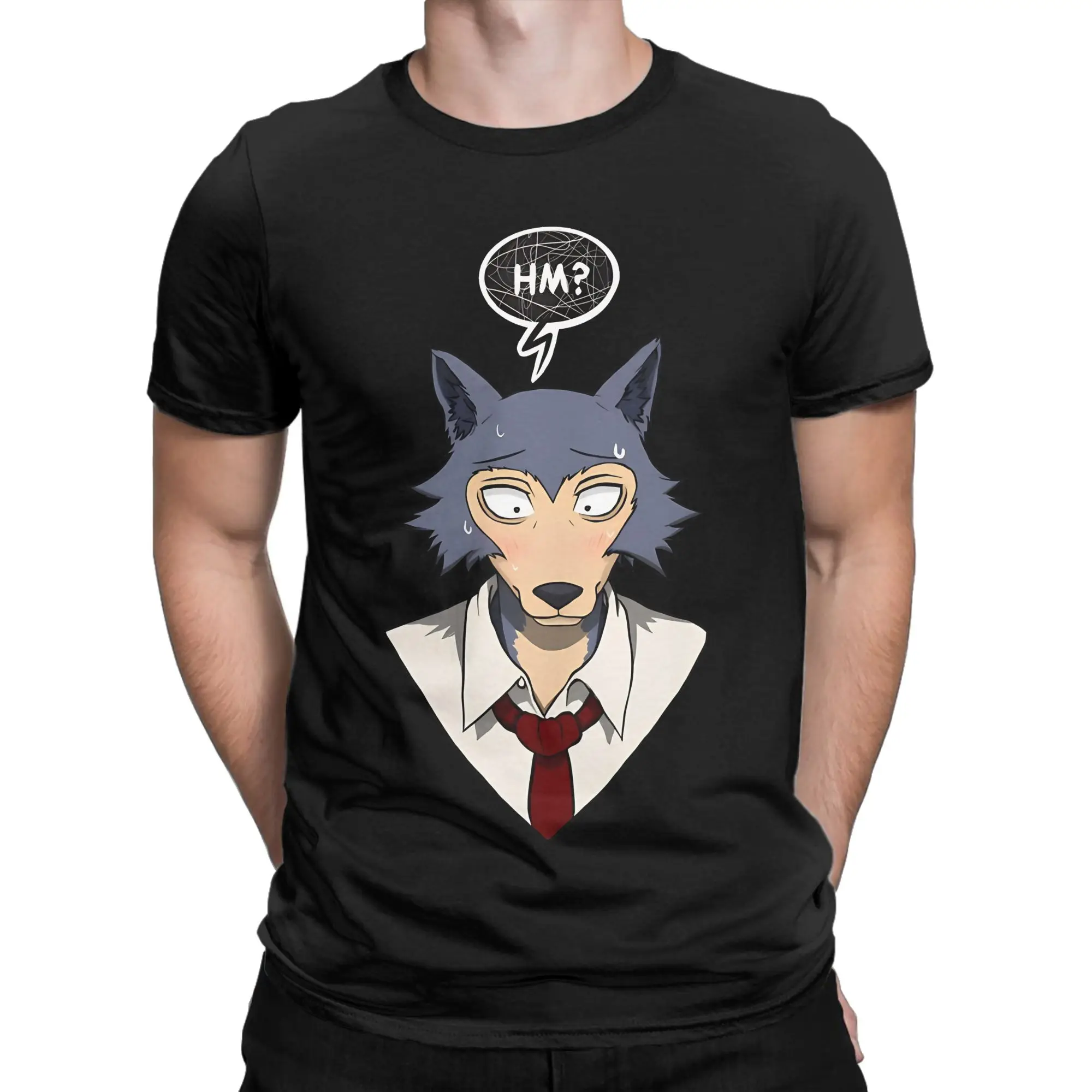 Beastars Legoshi The Wolf Anime Essential Shirt Novelty 100% Cotton T-Shirt BEASTARS Final Season Part Tees Tops For Men