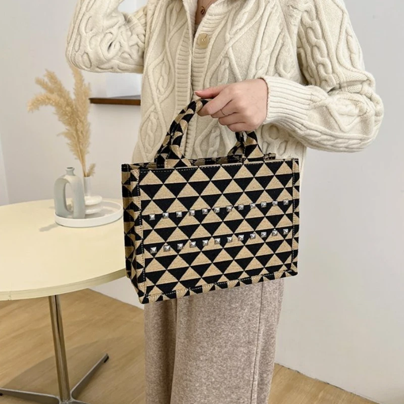 

New Model Ladies Handbag Exquisite Printing Adjustable Strap Retro Shoulder Bags Work Commuting Bag Daily Use Hot Sale