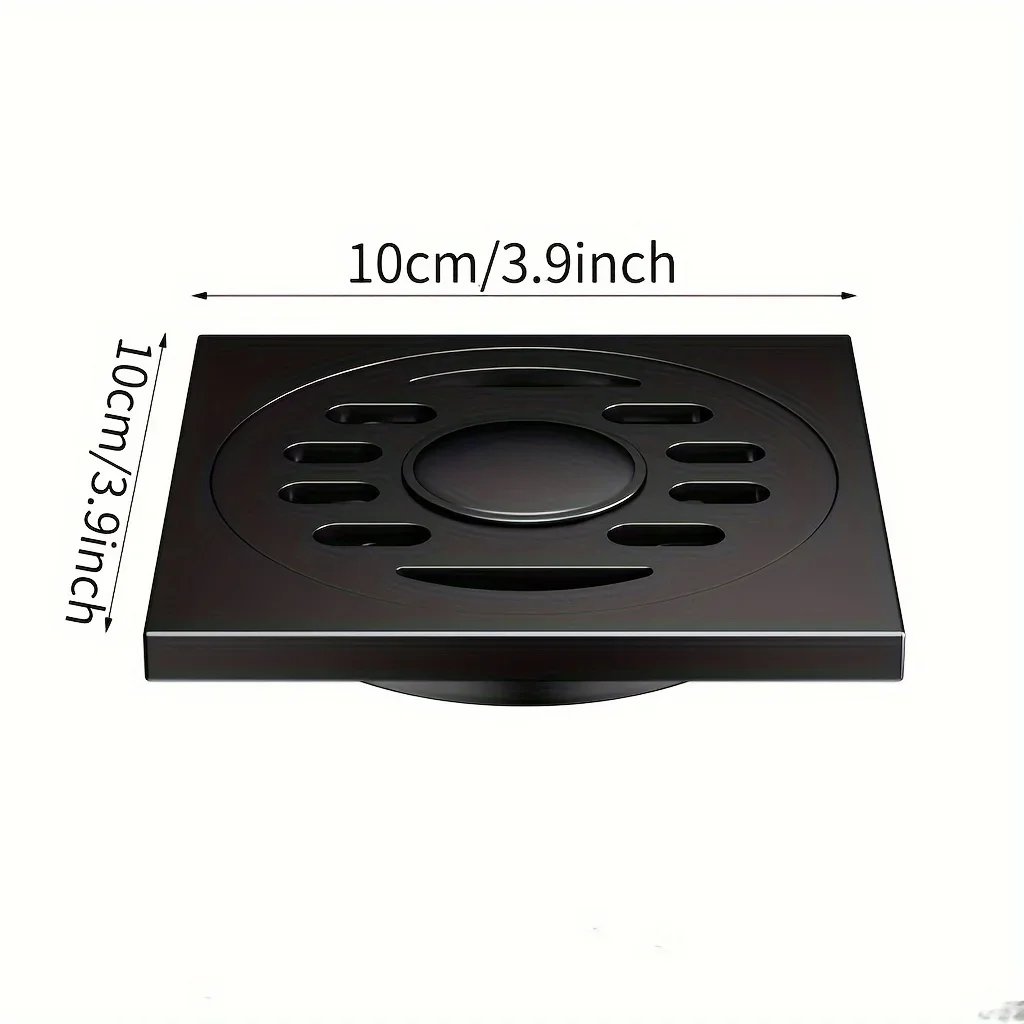 1pc Square Shower Floor Drain,Shower Drain Cover Easy To Install And Clean,Stainless Steel Filter Mesh,Bathroom Accessories