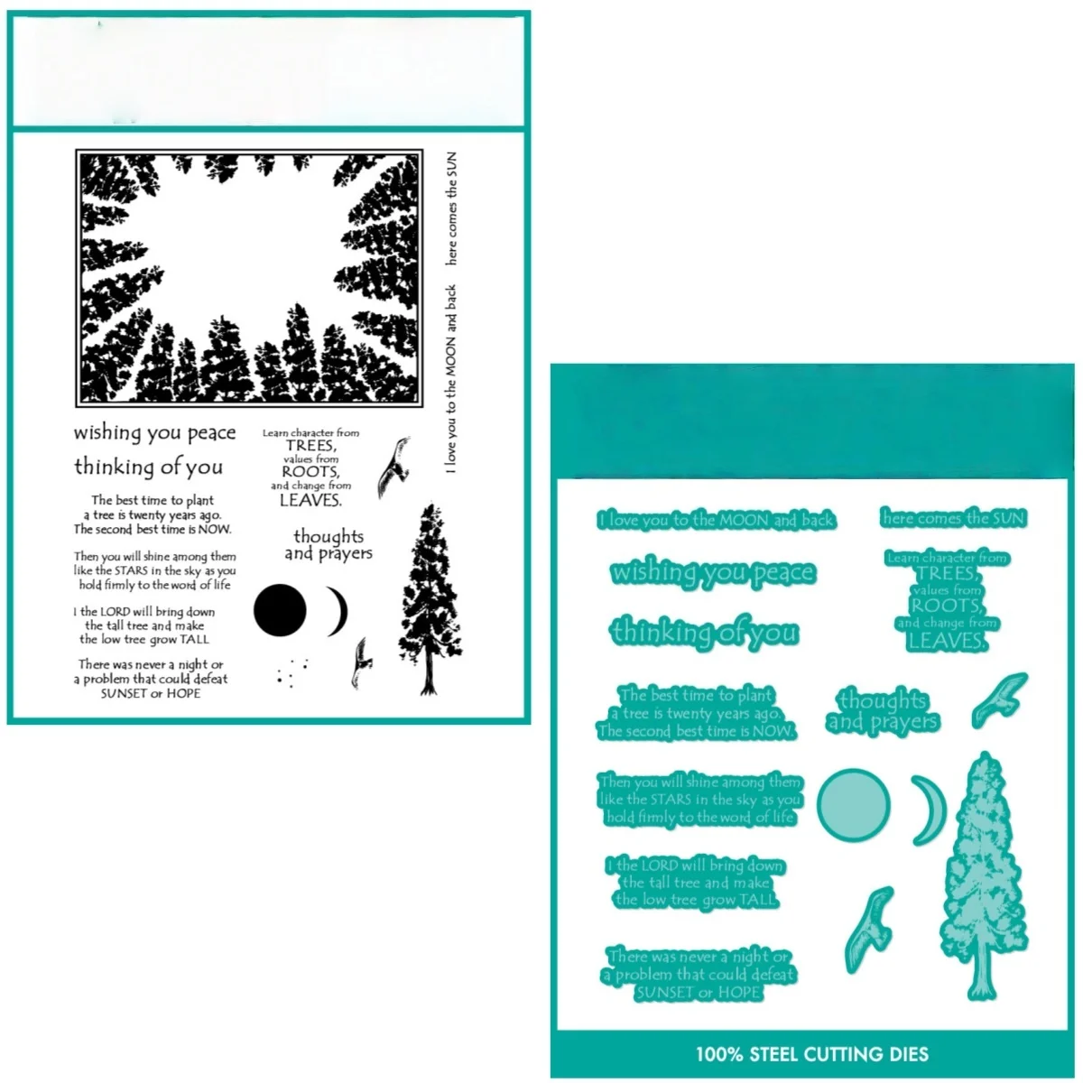 

New Forest Frame Clear Stamps and Metal Cutting Dies DIY Scrapbook Diary Decoration Embossing Cut Template Make Card Album 2025