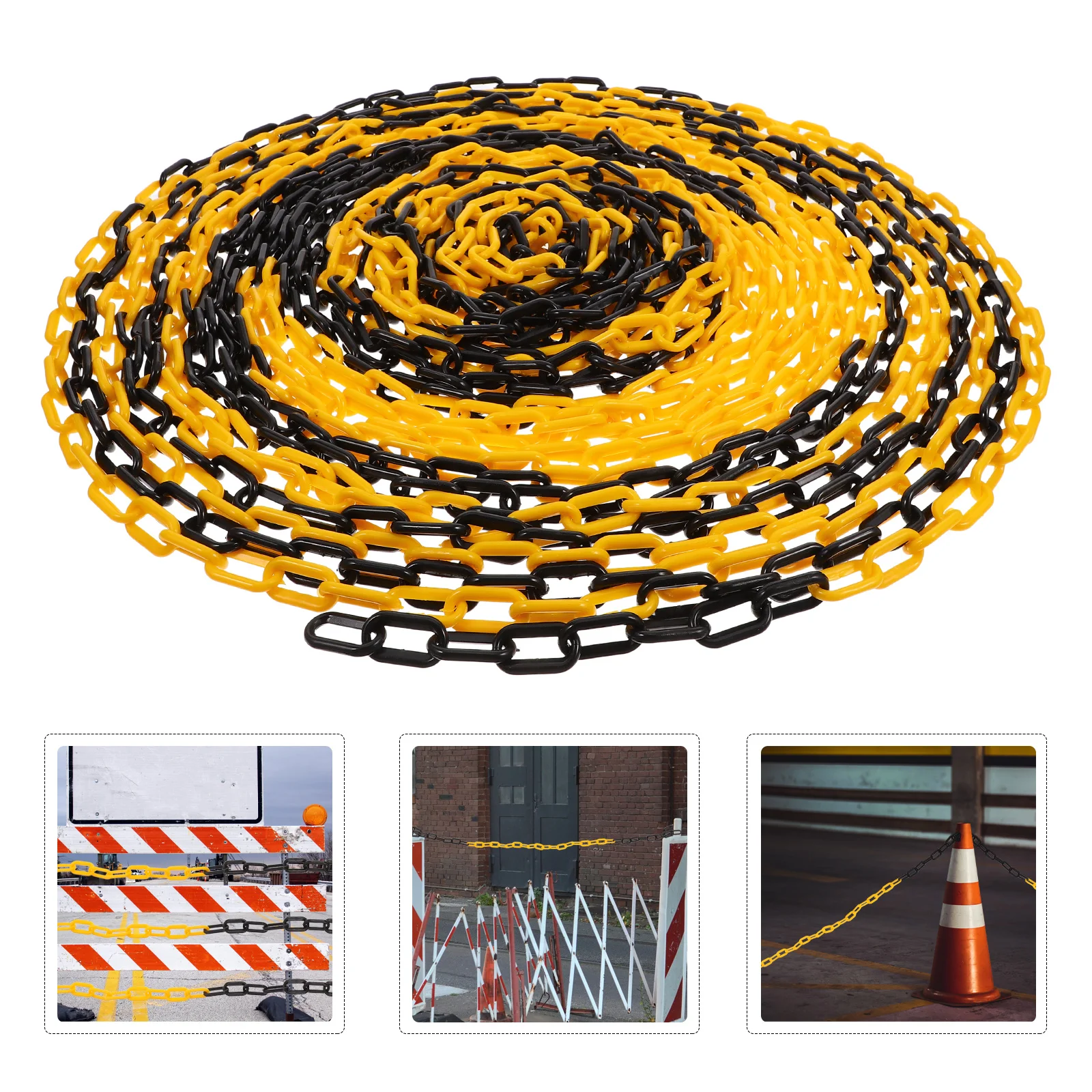 Barrera de seguridad de advertencia de 25M para construcción de carreteras, protección de personal de tráfico, barricada de barrera de plástico