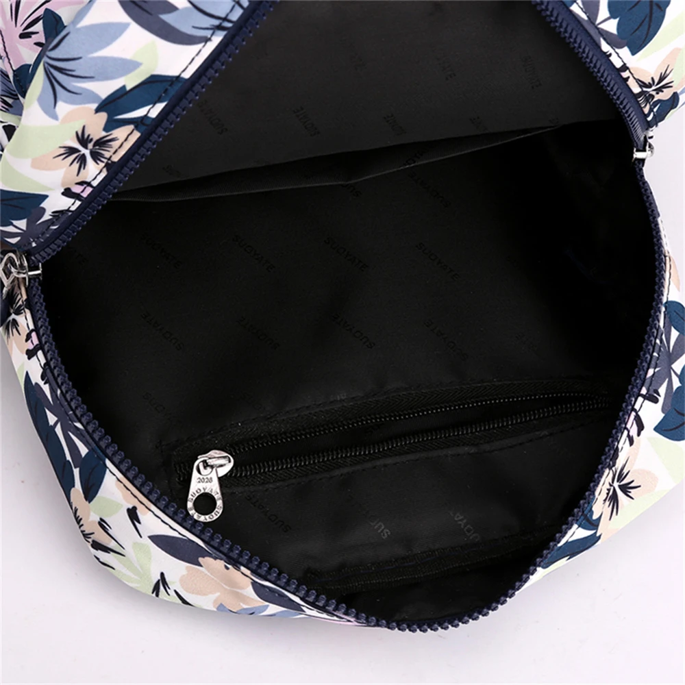 Sac à dos antivol multifonctionnel pour femme, petit sac initié pour femme, conception de motif de fleurs à la mode