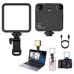 Video đèn LED Clip cho máy ảnh DSLR, di động, chụp ảnh camera, 3000K-6000K, ánh sáng hai màu, giày lạnh, máy quay, GoPro Vlog 10 Ánh sáng bán hàng chính GoPro - №1