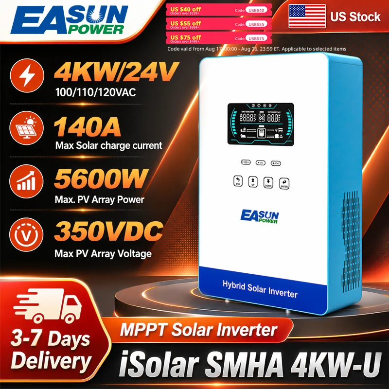 Grid Tie Inverter Limiter 2000W - Гибридный инвертор EASUN POWER 4 кВт