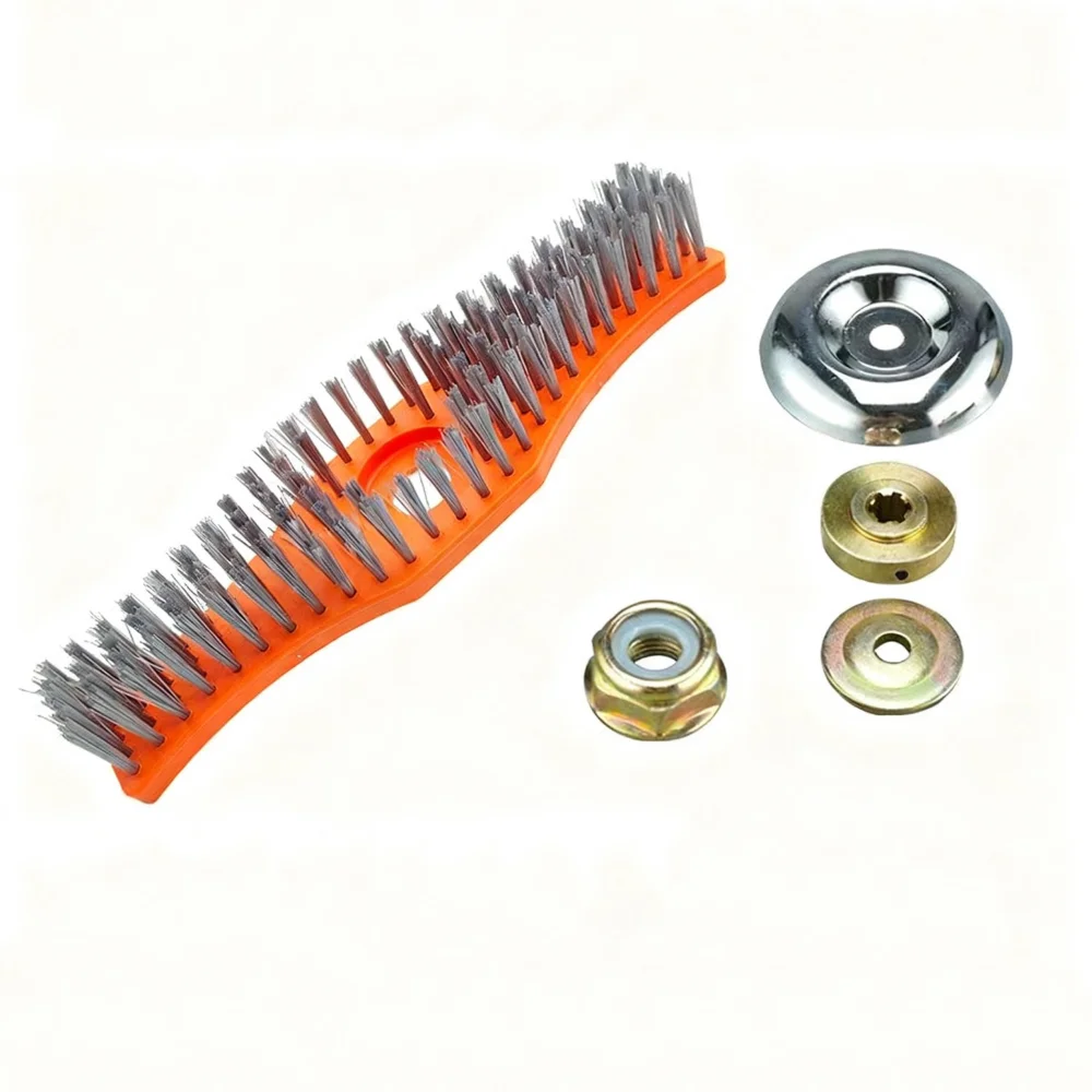 

Wear-Resistant Polyester Cleaning Brush Adjustable Handle High-Efficiency Weed Remover Tool Loose Soil Wire Brush