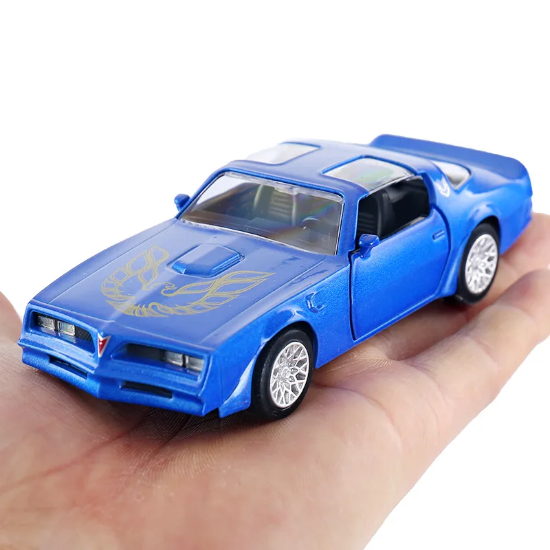 1:36 Metal Diecast Car Model Repilca 1978 Pontiac Firebird Scale Miniature Collection Vehicle Hobby Kid Xmas Gift Toy for Boy