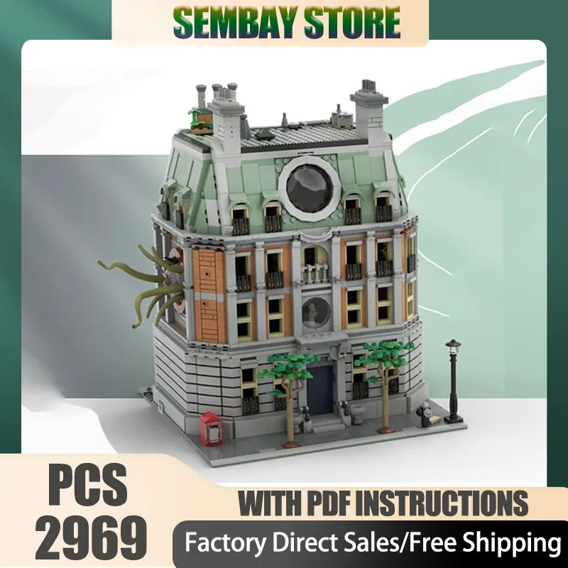 Movie Model Moc Building Bricks Modular Sanctum Sanctorum Model Technology Blocks Christmas DIY Toy Construction Set Gifts