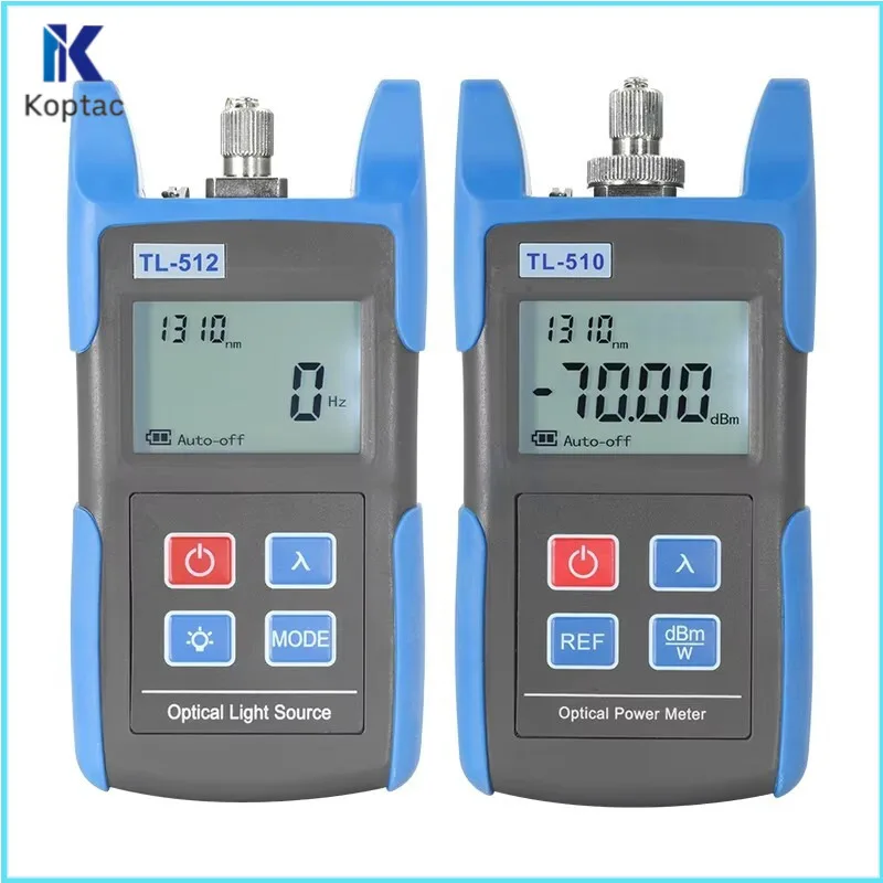 Fiber Optic Power Meter TL510 -70 + 10Dbm & Light Source TL512 Optical Multimeter Fiber Equipment Tools OPM OLS FTTH