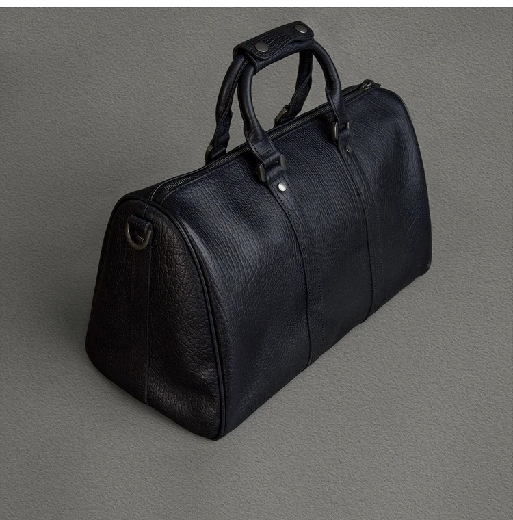 Vintage Designer handgemachte echtes Leder Herren Reisetasche Outdoor Fitness Luxus Rindsleder Damen Handtasche mit großem Fassungsvermögen – Detail 16