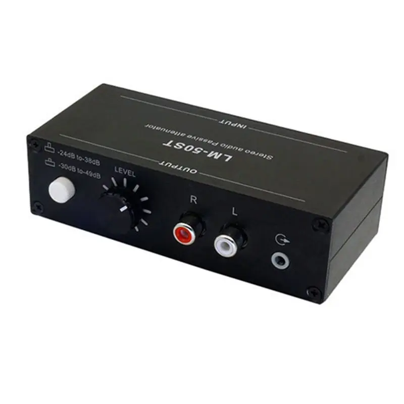 【THANKSGIVING DAY】Stereo Audio Signal Attenuator Adjustable Attenuation Level For Cameras, Camcorders, Recording, And Live Strea