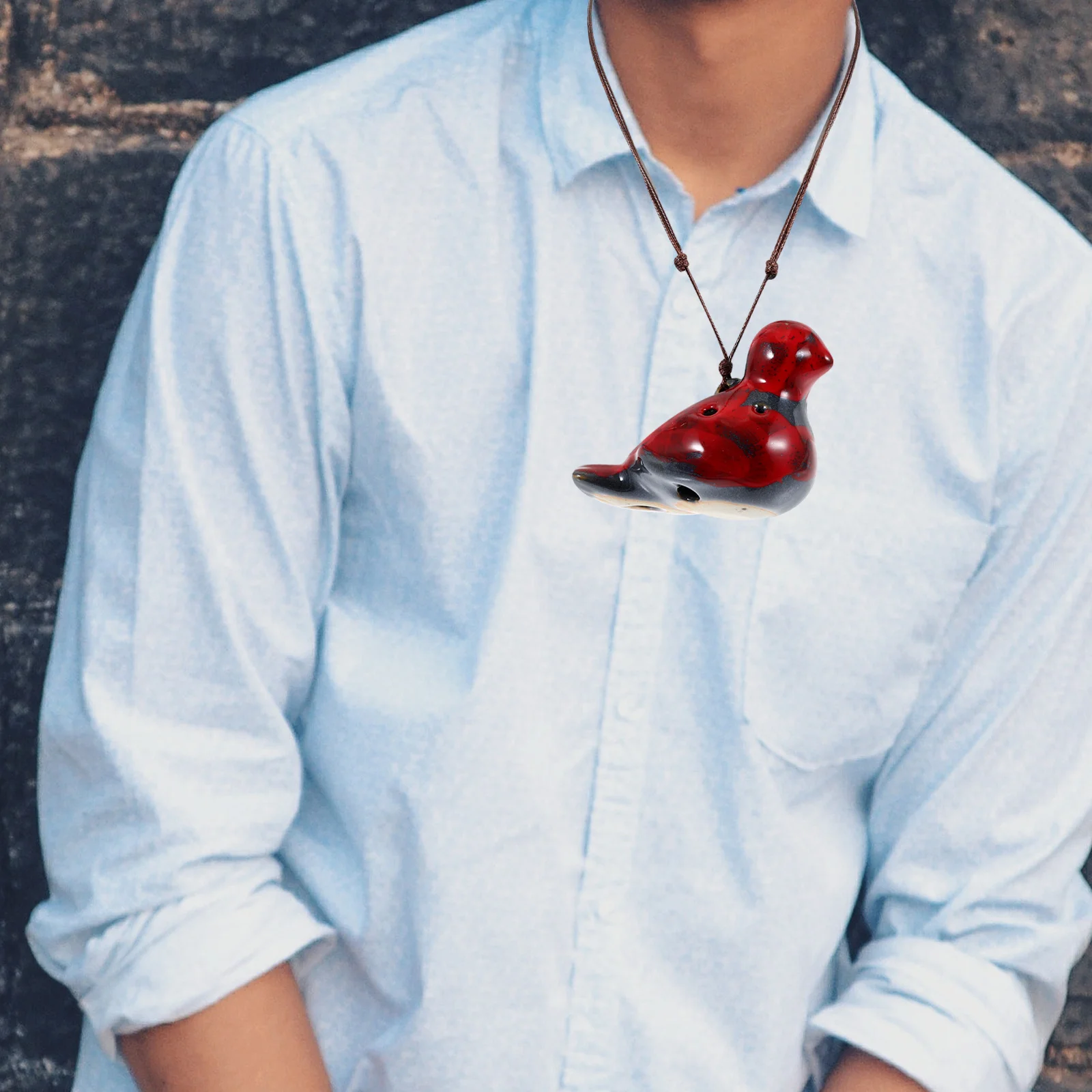 

2Pcs 6 Hole Ceramic Ocarina Portable Musical Instrument for Beginners Adults Design Stylish Color Combo