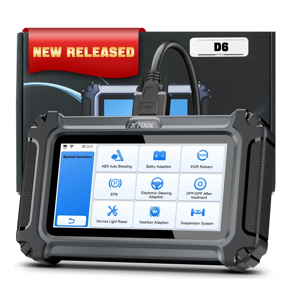 Picture 5: 2025 New D6 Universal Full System Diagnostic Tools OBB2 Scanner BMS Reset Injector Coding Machine With CAN FD/FCA