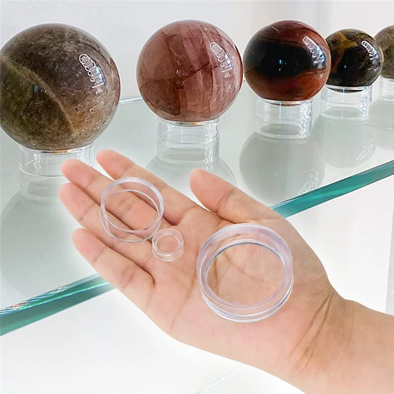 35 Set Pieces Acrylic Display Stand Plastic Round Display Stand For Golf Ball, Baseball, Softball, Tennis Ball
