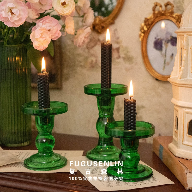 

Candlestick Nightstands Candle Holders Lanterns Aesthetic Table Lamp Candelabro Wax Burner Lantern Kandelaar Home Decor LSL40XP