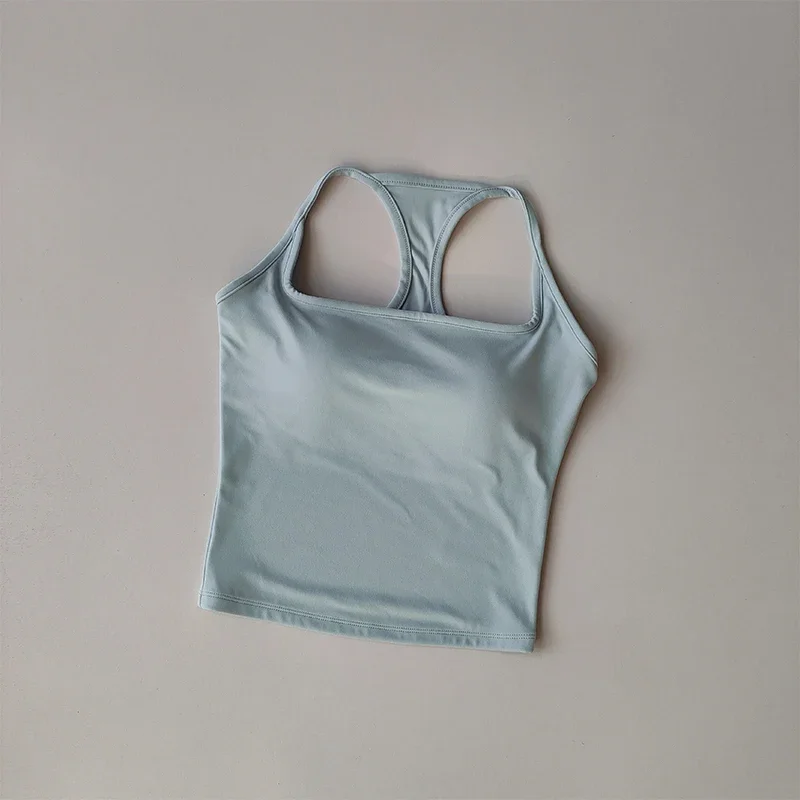 Integrierter stoßfester, farbblockierender I-Rücken, schöner, schnelltrocknender, vielseitiger Pilates-Yoga-Top, Fitness-BH, Damen-Sporttop – Detail 11