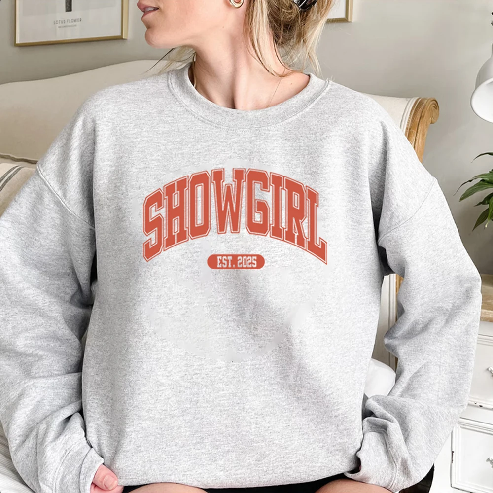 Felpa Showgirl Est 2025 Maglione atletico stampato con lettera Pullover da concerto La vita di una camicia Showgirl Felpe unisex