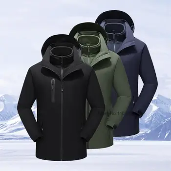 Heated Jacket Men Women 15 Areas USB Self Heated Clothing Long Sleeve Hoodie Heating Jacket Winter Washed Sports Accessories 3