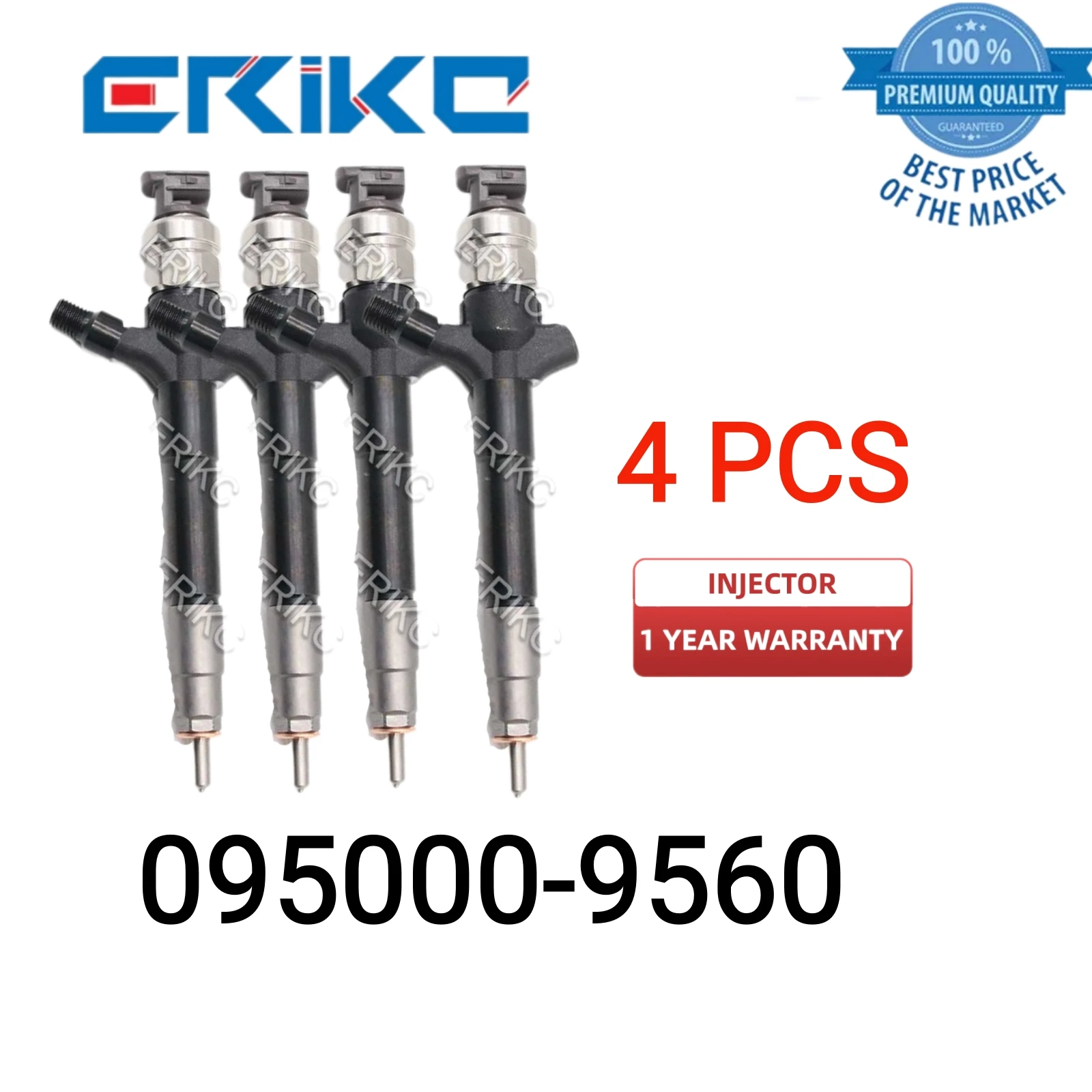 4 PCS 095000-956# Adapter Injector 095000-9560 Original Diesel Injector for Mitsubishi