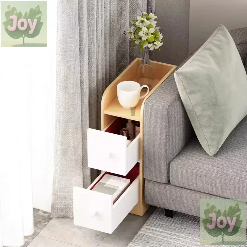

Super narrow bedside table Small size cabinet Mini simple modern storage Bedroom simple seam bedside table