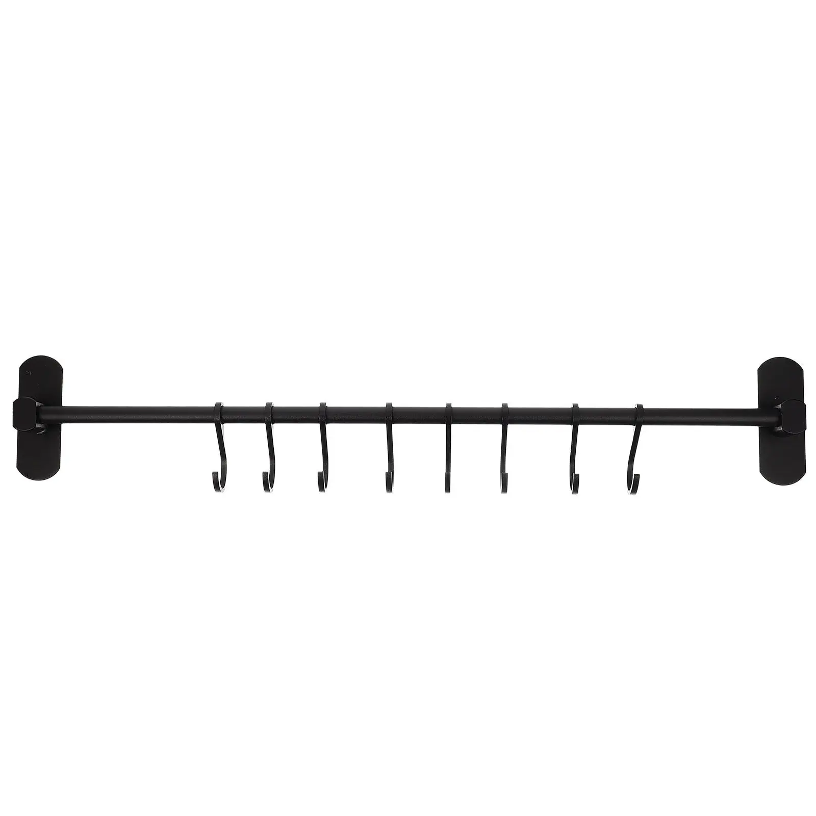 

Aluminum 8-Hook Wall-Mounted Coat Hat Hanging Rack No Drill Storage Organizer for Bedroom Living Room Bathroom Heavy Duty Metal