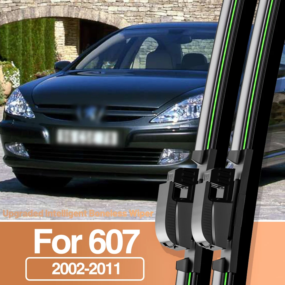 

2pcs For Peugeot 607 2002-2011 Front Windshield Wiper Blades Windscreen Window Accessories 2003 2004 2005 2007 2008 2009 2010