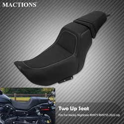 Motorcycle Two Up Driver Passenger Seat Rider Saddle Pillion For Harley Nightster RH975 2022-2024 Nightster Special RH975S 23-24