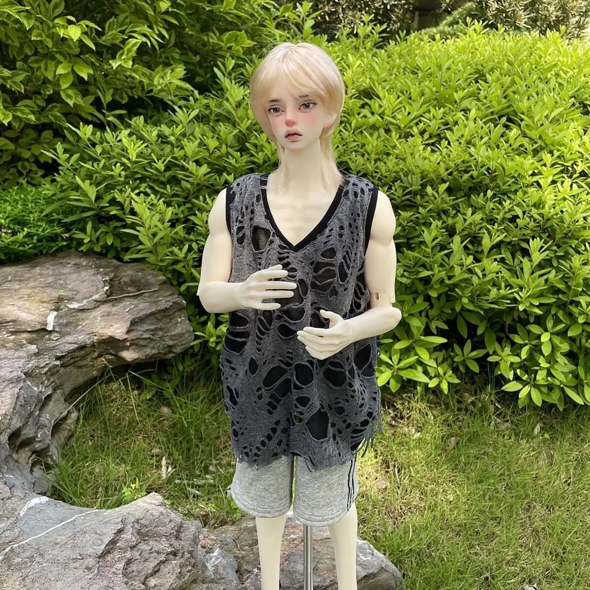 

1/6 1/5 1/4 1/3 Doll's Clothes Suit for 30/36/45/60/62/65/68/70/73/75cm Bjd Doll Hollow Top, Shorts Doll Accessories, No Doll