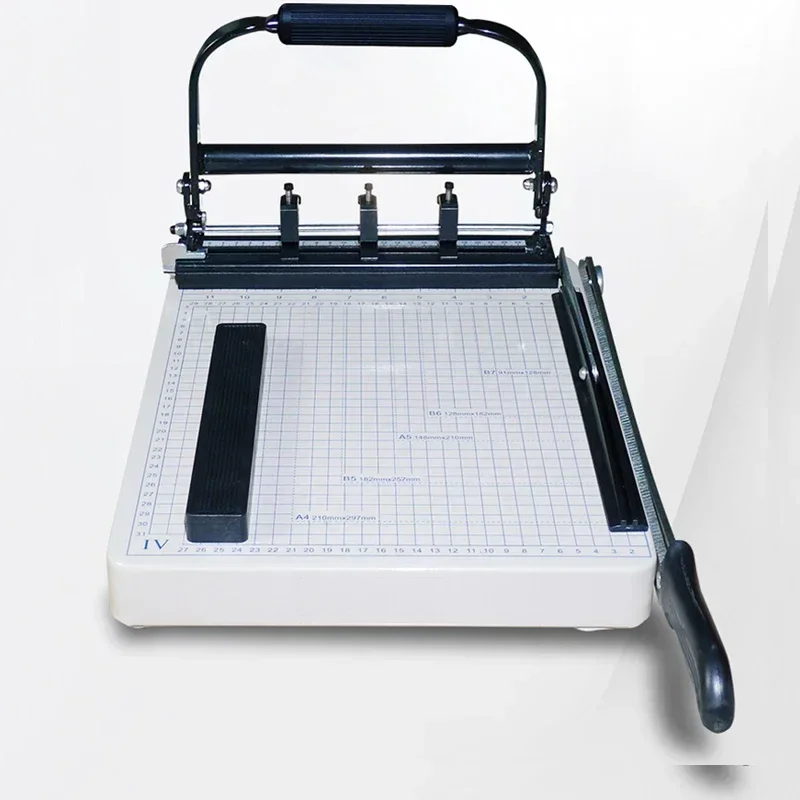 Steel Paper Cutter – Office Tool: A4 Paper Trimmer, Punch, and Edge Trimmer / Document Cutter