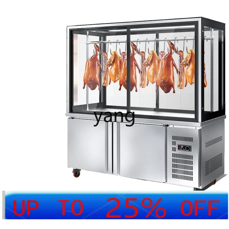 CX  fresh-keeping frozen display cabinet roast duck chicken hanging meat cabinet commercial string stall car
