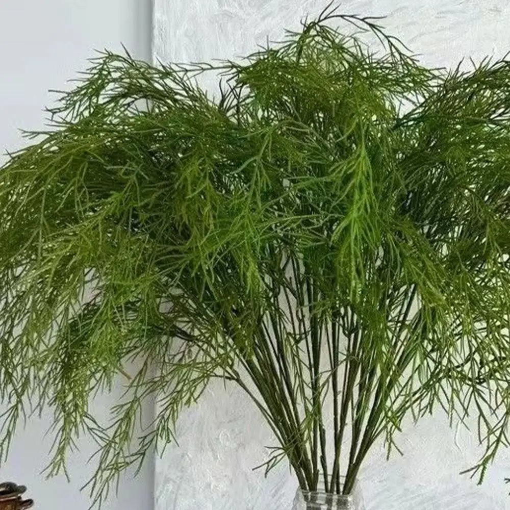 100cm Artificial Reed Grass Branches Real Touch Handmade Simulation Reed Grass Plants Elegant Realistic Fake Green Plants