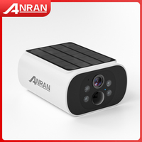 ANRAN 2K Solar Security Camera 1/2pcs 2.4G Wireless WiFi Surveillance Camera Home Security Protection,ARCCTV-APP, Support NVR