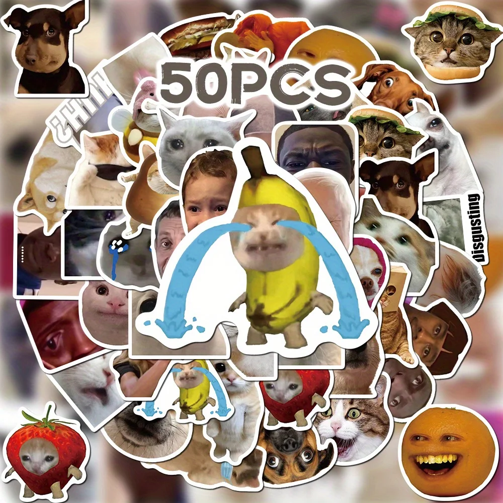 Fun internet meme stickers, designed with a unique and trendy style, simple to stick and widely applicable, can decorate H5901
