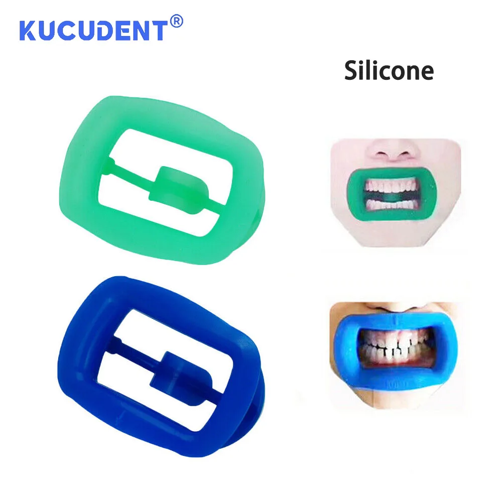 KUCUDENT Dental Weiche Silikon Mund Öffner Kieferorthopädische Intraorale Lip Cheek Retractor Expander O Typ Zahnmedizin Zubehör