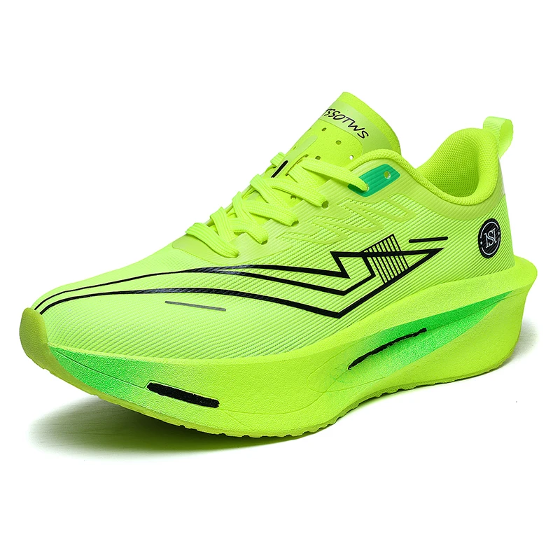 

New Marathon Carbon Plate Sports Running Shoes Men Breathable Lightweight Mesh Sport Shoes Women Comfortable Nonskid Sneakers