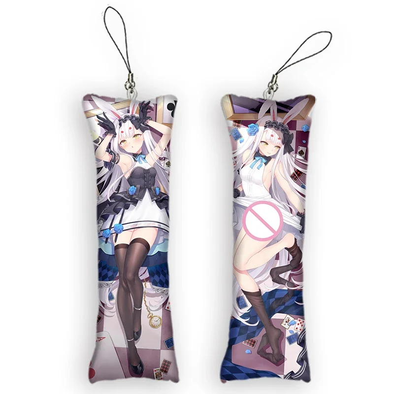 

Fashion Azur Lane IJN Shimakaze Mini Key Chains Dakimakura Keychain Cartoon Anime Body Mini Pillow Pendant Cute Gifts