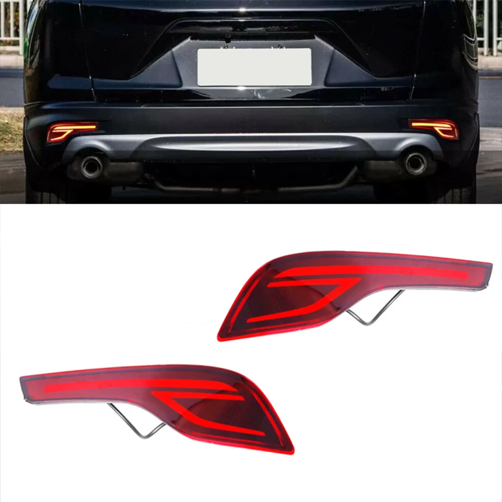 

Car Flashing LED Rear Bumper Reflector Lamp Tail Brake Light Fog Lamp Fit For Honda CRV CR-V 2017-2021