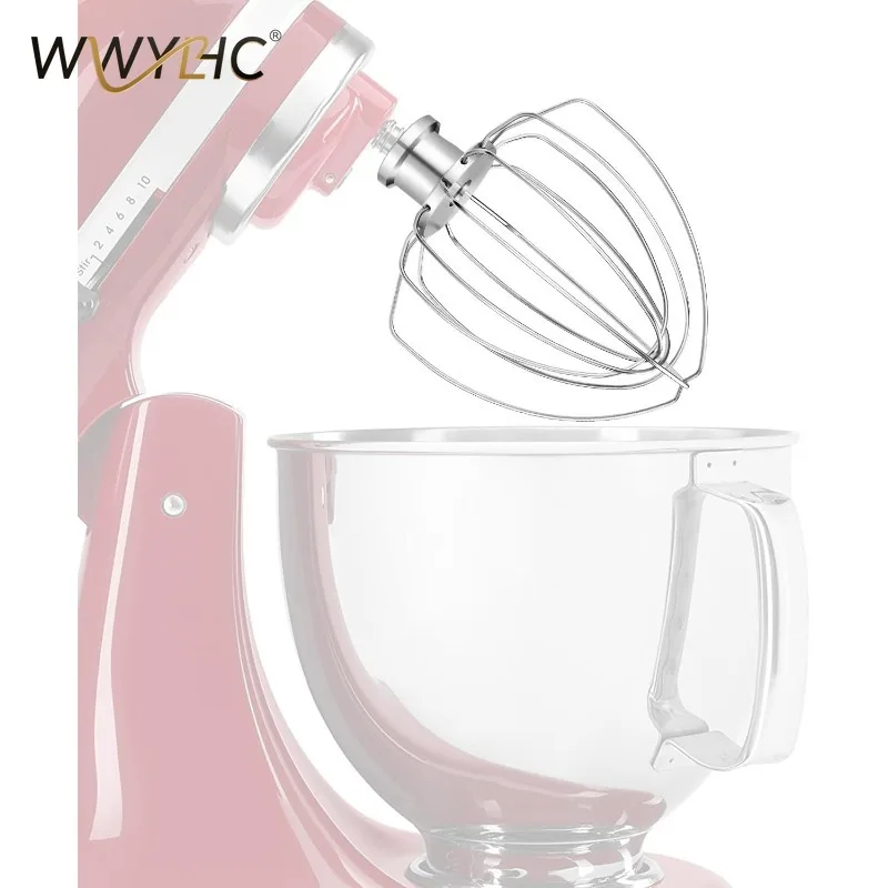 

Suitable for K45WW Stainless Steel Egg Whisk Mixer 4.5-5Q Mixer Accessories