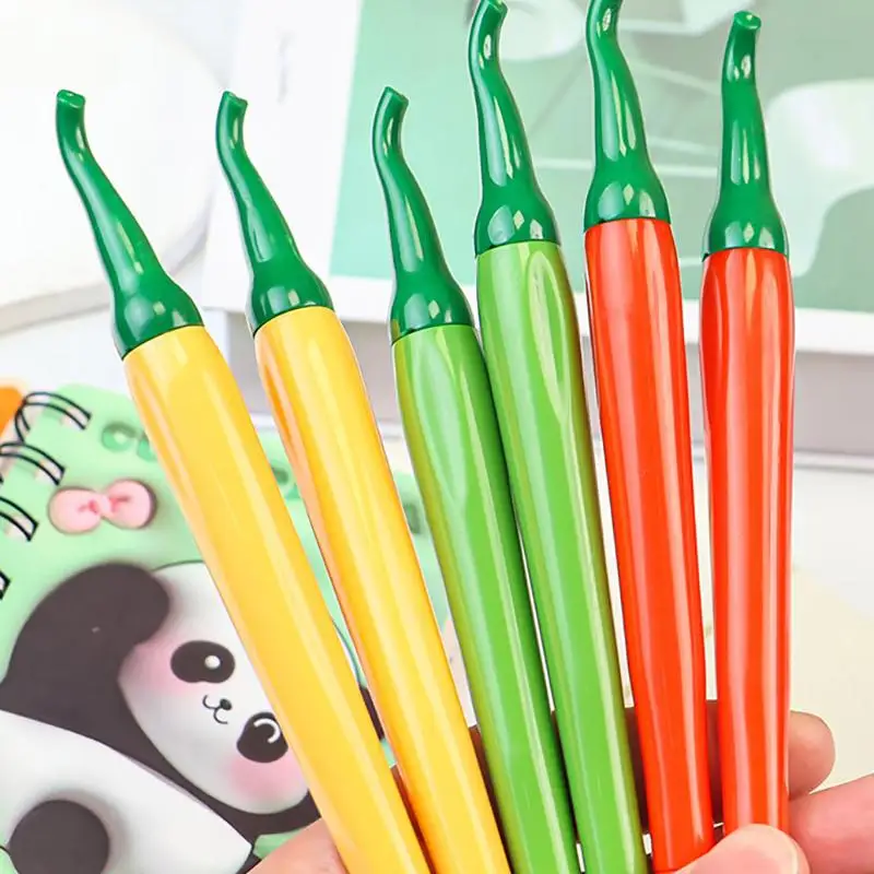 

Cute Simulation Cayenne Series Gel Pens Office School Stationery Writing Pen For Kids Creative Signing Pens 5 Pcs