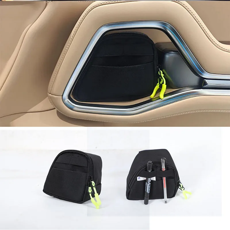 Front Door Handle Storage Box Oxford Cloth Car Door Organizer Tray Car Storage Supplies For BYD Equation Leopard 8 Denza B8