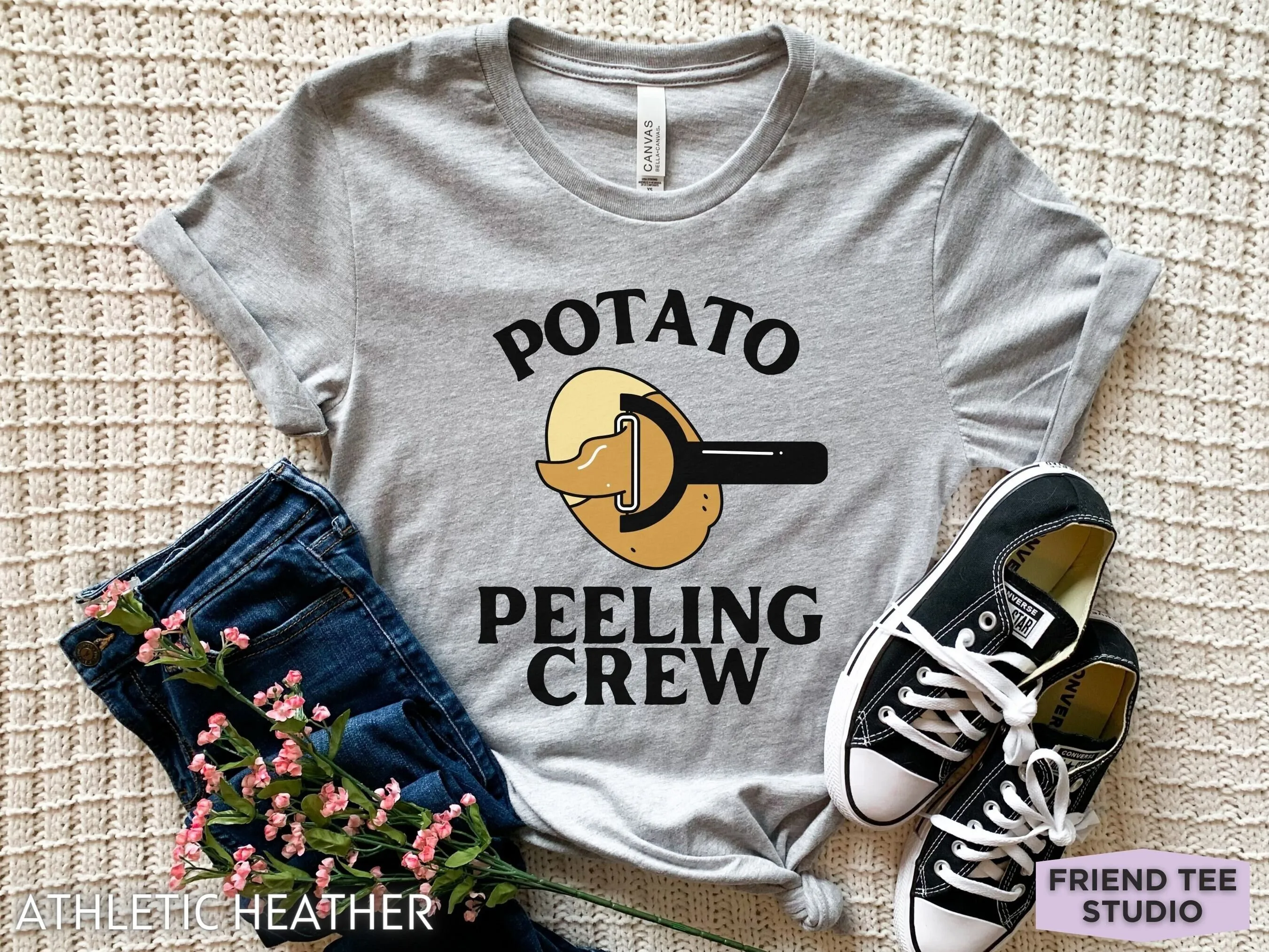 

Футболка с картофелем Funny s Kitchen Hand Crew Potato Spud для шеф-повара