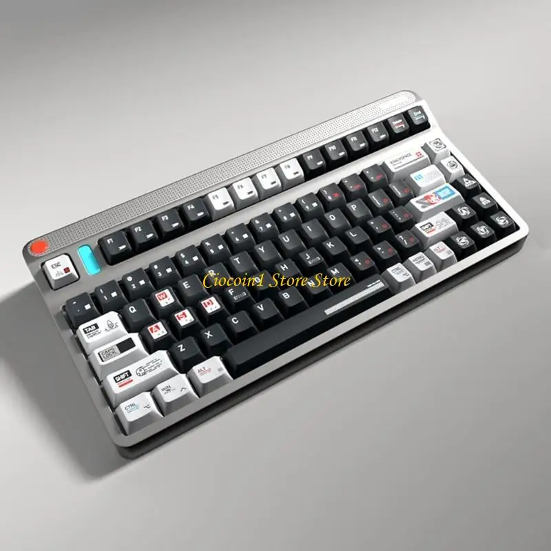 A3PC 183Key Keycap Set Five Sides Heat Sublimated with the Moon Program Theme