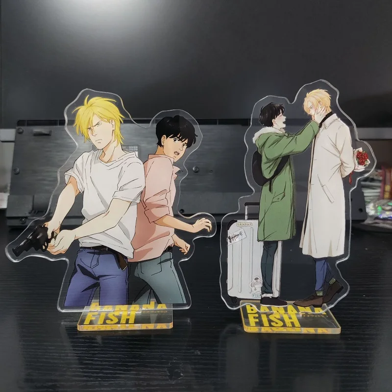 Anime BANANA FISH Hot Figures Ash Lynx Shorter Wong Cosplay Acrylic Stands Model Creative Plate Desk Decor Prop Birthday Gift